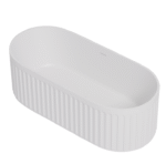 Cast Stone Solid Surface Bathroom BA3001- Matt White - Image 3