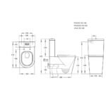 Alpha Rimless Tornado Toilet Suite - Image 7