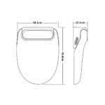 Electric Bidet Toilet Seat Cover LED Night Light Remote Control Auto Smart Wash - Image 6