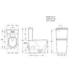 Zeus Rimless Tornado Toilet Suite - Image 9