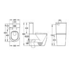 Vivi Tornado Back to Wall Toilet Suite - Image 4