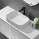 BAS5035-Stone Basin -Matt White