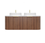 Linear VI 1500-1800mm Curve Wall Hung Vanity - Image 2