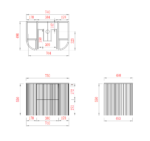 Linear VII 750-900mm Curve Wall Hung Vanity - Image 4