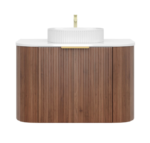 Linear VI 600-900mm Curve Wall Hung Vanity - Image 2