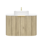 Linear VI 600-900mm Curve Wall Hung Vanity