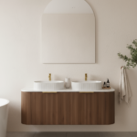Linear VI 1500-1800mm Curve Wall Hung Vanity