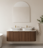 Linear VI 1500-1800mm Curve Wall Hung Vanity