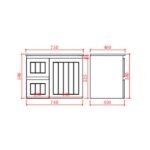 Sena Country Style 750mm Wall Hung Vanity - Image 5