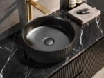 Wave Fluted 1200mm Wall Hung Vanity Double Bowls - Image 4