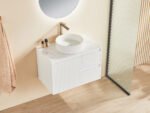 Wave Fluted 750mm Wall Hung Vanity - Image 9