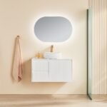 Wave Fluted 900mm Wall Hung Vanity