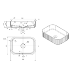 BAS5035-Stone Basin -Matt White - Image 2