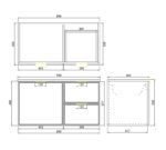 Sage Heritage Shaker 900mm Wall Hung Vanity - Image 6