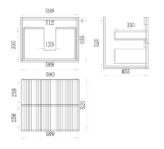 Hudson 600-900mm V-Groove Wall Hung Vanity - Image 4