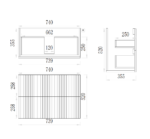 Hudson 600-900mm V-Groove Wall Hung Vanity - Image 5