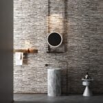 BPS4040R- Marble Stone Freestanding Pedestal Sink -Carrara