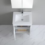BIANCA 600mm Waterproof PVC Freestanding Vanity - Image 3