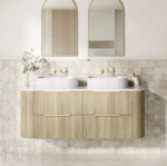 Linear VII 1200-1500mm Curve Wall Hung Vanity