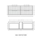 Elwood V-Groove 1500mm Wall Hung Vanity - Image 3