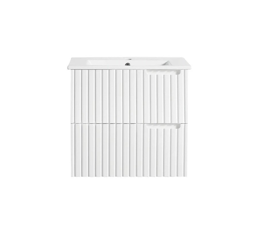 elea 600 Elwood V-Groove 600mm Wall Hung Vanity - Image 1