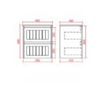 600-900mm Hampton Shaker Style Bathroom Vanity Satin White OR Satin Black - Image 3