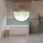 Corner Freestanding Bathtub  - Gloss White 1400/1500/1700mm - Image 2