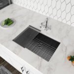 Arvello 810 x 450mm Single Bowl Above-Undermount Nano PVD Kitchen Sink-R15 - Image 5