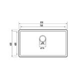 Arvello 810 x 450mm Single Bowl Above-Undermount Nano PVD Kitchen Sink-R15 - Image 9