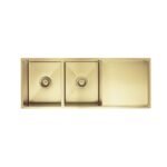 Arvello 1160 x 450mm Double Bowl Nano PVD Kitchen Sink-R15