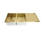 Arvello 1160 x 450mm Double Bowl Nano PVD Kitchen Sink-R15 - Image 2