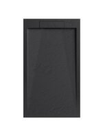 Archi Lux Onyx Black Slate Stone Resin Rectangular Shower Base