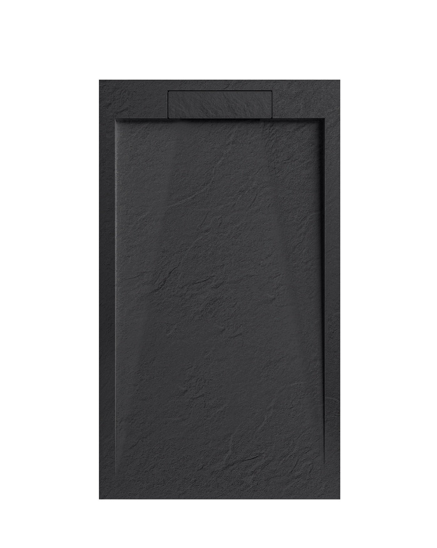 L5 - Copy Archi Lux Onyx Black Slate Stone Resin Rectangular Shower Base - Image 1