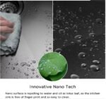 Arvello 810 x 450mm Single Bowl Above-Undermount Nano PVD Kitchen Sink-R15 - Image 4