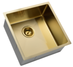 Arvello 450 x 450mm Single Bowl Above-Undermount Nano PVD Kitchen Sink-R15 - Image 3