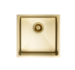 Arvello 450 x 450mm Single Bowl Above-Undermount Nano PVD Kitchen Sink-R15