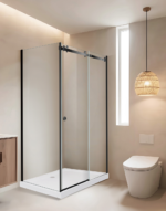 Frameless Adjustable Sliding Shower Screen - Image 3