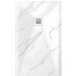Archi Pro Carrara marble Slate Stone Resin Rectangular Shower Base