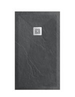 Archi Pro Dark Grey Slate Stone Resin Rectangular Shower Base
