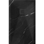 Archi Pro Nero Marquina Slate Stone Resin Rectangular Shower Base