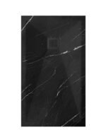 Archi Pro Nero Marquina Slate Stone Resin Rectangular Shower Base