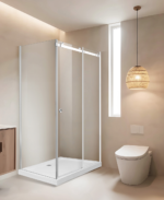 Frameless Adjustable Sliding Shower Screen - Image 4